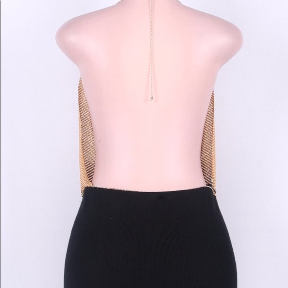 Backless Sequined Top Gold - Picture 3 of 3